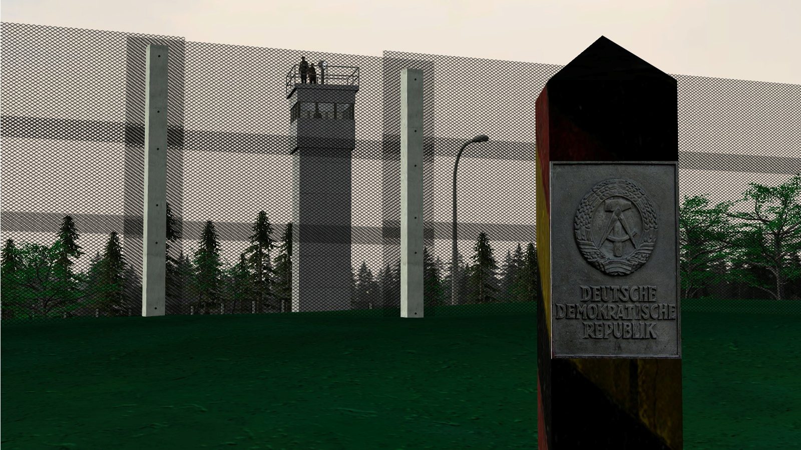 1378(km) gameplay - NVA guard patrol POV at watchtower fence