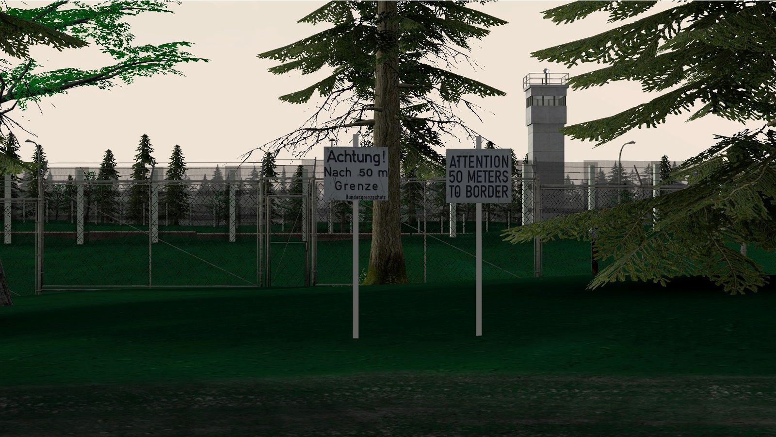 1378(km) gameplay - Reconstructed watchtower and observation strip